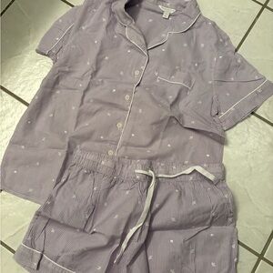 Charter club Purple Striped Pajama Set